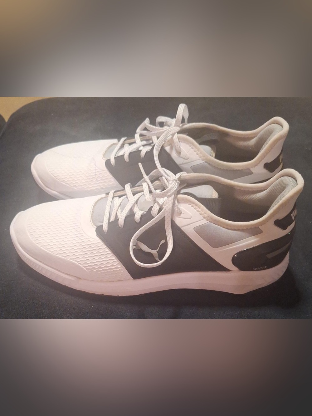 PUMA ProAdapt Men's Golf Shoes Waterproof Spikeless White/Blue US 11